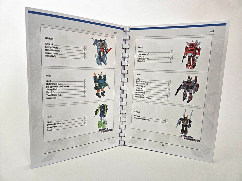 Transformers G1 100 Unofficial Collector's Guide Etsy