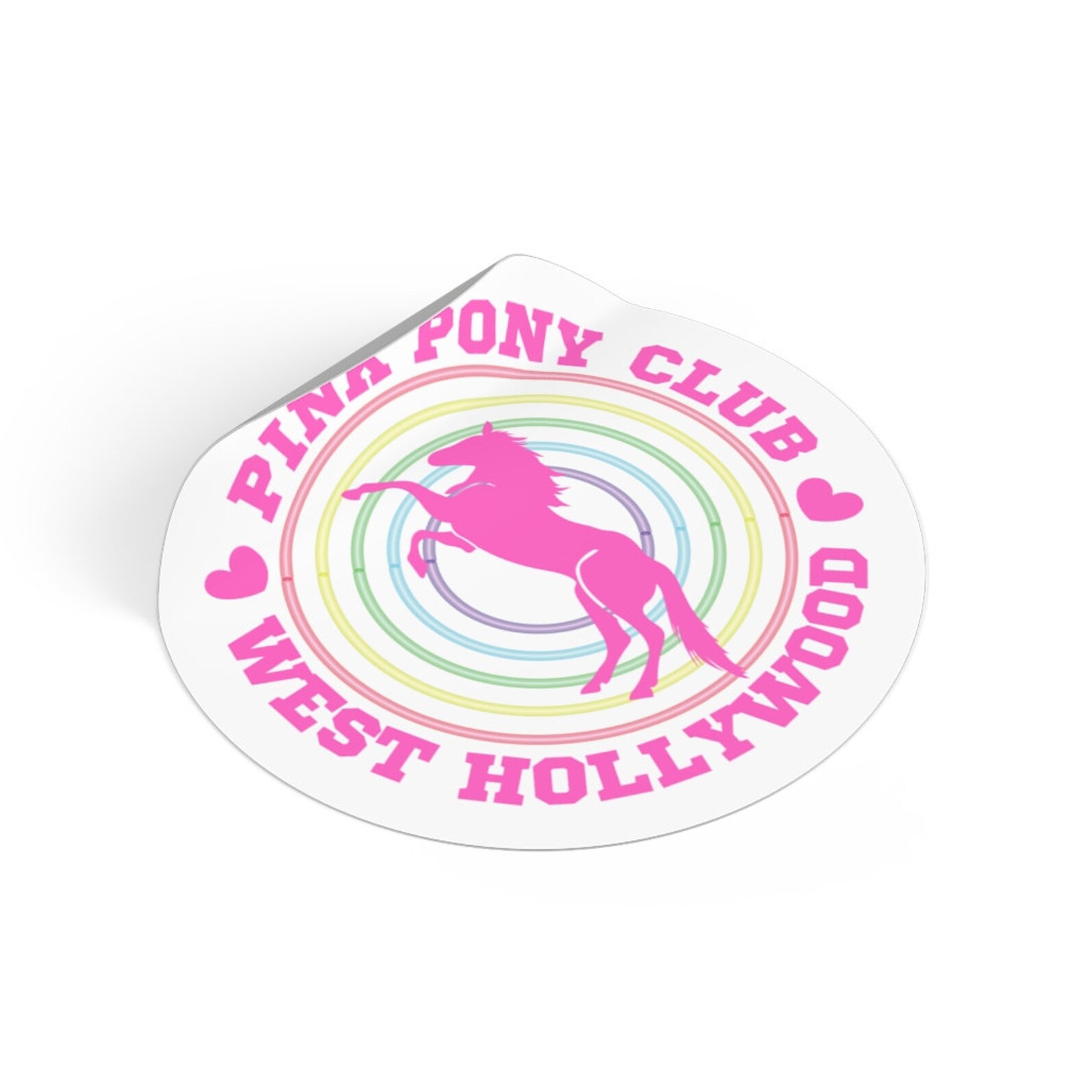 Pink Pony Club by Chappell Roan RundEr Vinyl Sticker Etsy