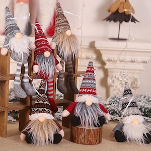 WHOLESALE Christmas Gnome Handing Ornament, Perfect for your Gnome Christmas, Package Topper, Stocking Stuffer