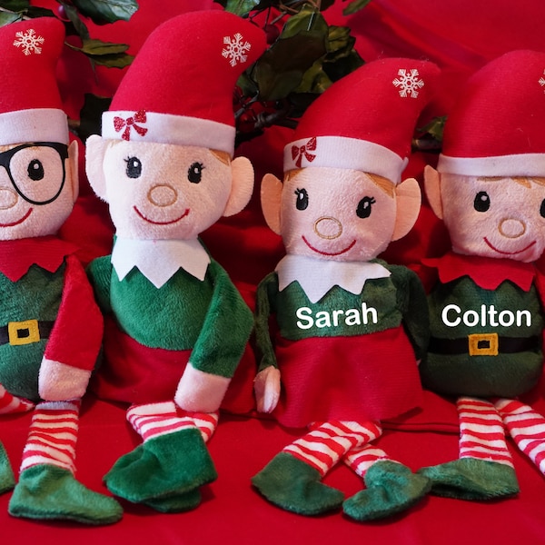 Personalized Plush Christmas Elf with Certificate