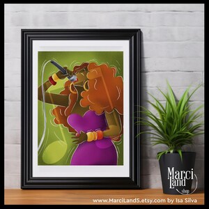 MUSIC 3 ** Music Print, Wall Print, illustration print, Print, Wall art, Art Print, Poster -- Música, ilustração