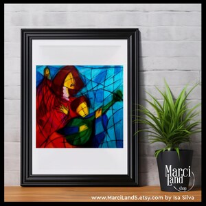 FADO ** MUSIC, Music Print, Wall Print, illustration print, Print, Wall art, Art Print, Poster -- Música, ilustração