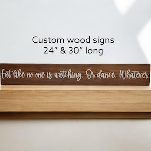 Citation personnalisée panneau en bois, décoration murale personnalisée pour citations inspirantes, long panneau personnalisé, décoration de ferme rustique, panneau de verset de la Bible personnalisé
