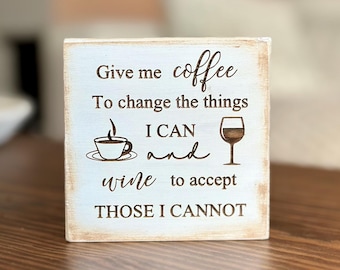 Custom Mini Wood Sign: Rustic Tiered Tray Decor (3.5"x3.5")