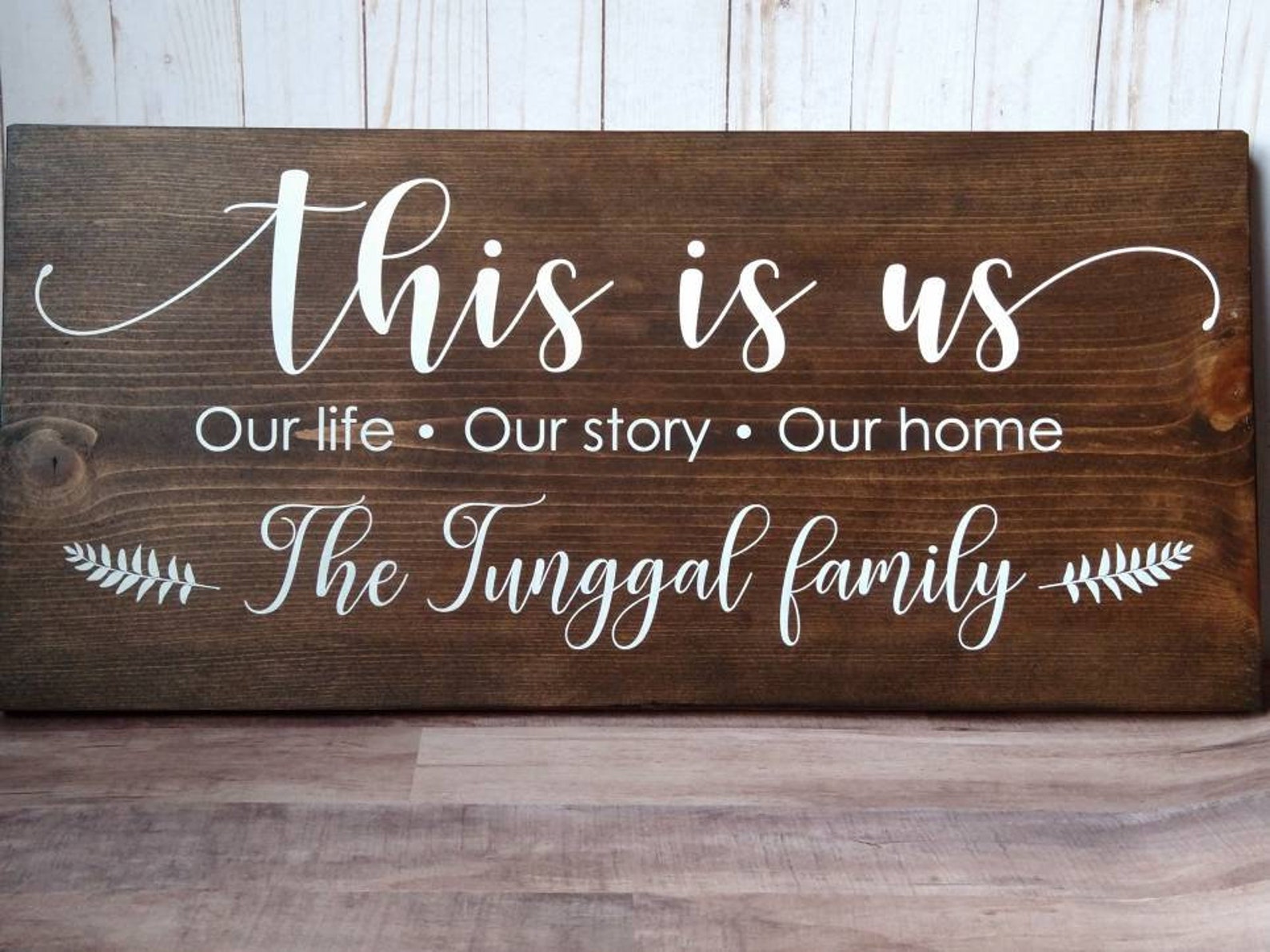 This is Us Wood Signs Personalized Family Name Wood Sign Etsy