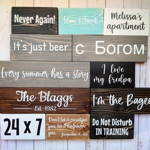 Custom Wood sign, small wood sign, table sign for wedding, Personalized sign for home, quote sign custom, custom wood plaque, last name sign image 3