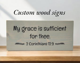 Custom Wood Sign: Rustic Farmhouse Decor, Inspirational Quote