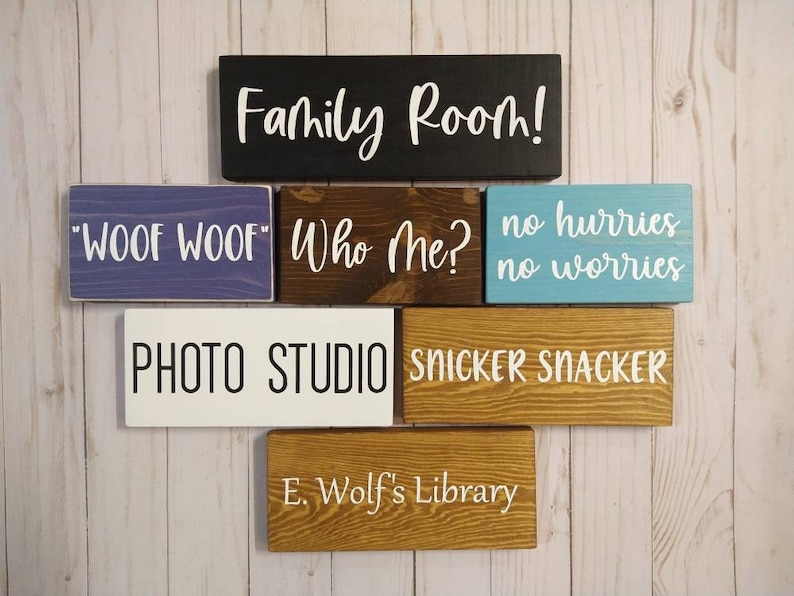 Custom Wood sign, small wood sign, table sign for wedding, Personalized sign for home, quote sign custom, custom wood plaque, last name sign image 4