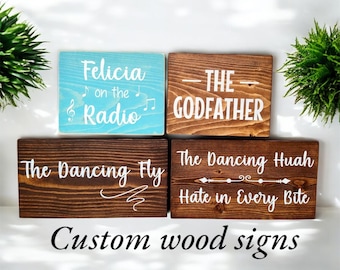 Custom Wood Quote Sign: Rustic Farmhouse Decor