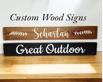 Custom Quote Wood Sign, Rustic Personalized Home Decor