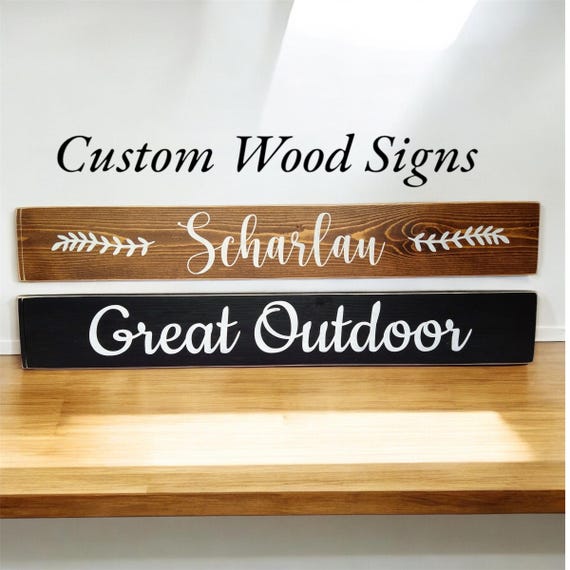 Custom Quote Wood Sign, Rustic Personalized Home Decor