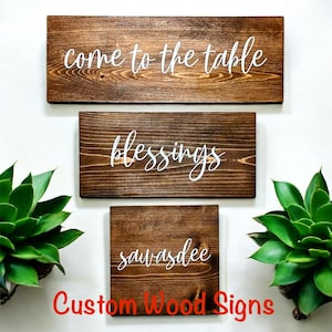 Panneau en bois personnalisé : décoration murale de ferme personnalisée pour une citation inspirante ou un verset de la Bible