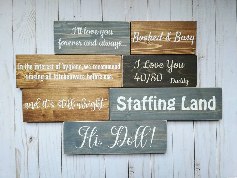 Custom Wood signs small custom wood signs wedding signs Etsy