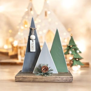 Christmas decor, Wooden trees, Christmas trees, Christmas centerpiece table decor, mantle decoration, Christmas gift, rustic Christmas decor