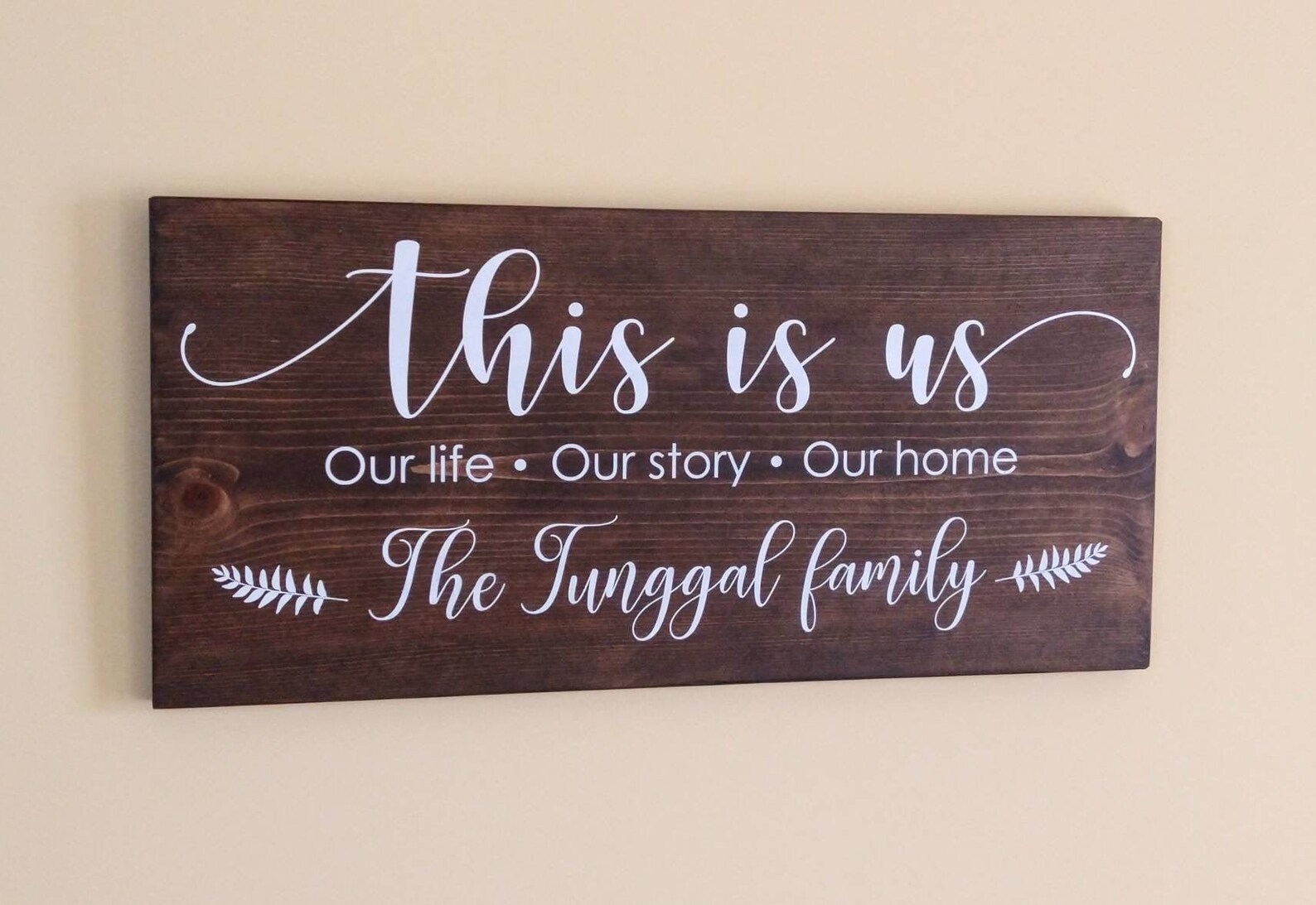 This is Us Wood Signs Personalized Family Name Wood Sign Etsy