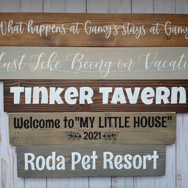 Custom Wood Signs - Etsy
