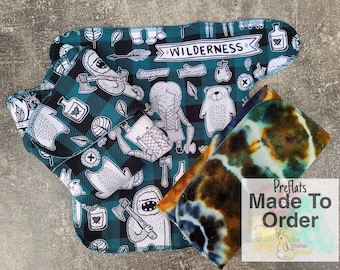 Stretchy Preflats | Choose your print from FB group | made to order | preflat cloth diapers | trifold | absorbent diapers