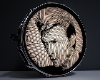 David Bowie - Snare Drum Light - Parametric CellPortrait