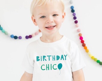 Kids Birthday Shirt, Tween Birthday Shirt, Spanish Birthday Shirt,  Birthday Chico, Four Birthday Shirt, Five Birthday Shirt, Max and Mae