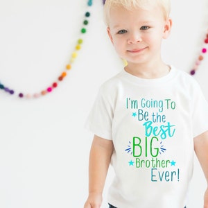 Big Brother Shirt, Boys shirt, Brother Shirt, Pregnancy Announcement Shirt, Sibling Shirt, Max and Mae Kids Clothing image 1