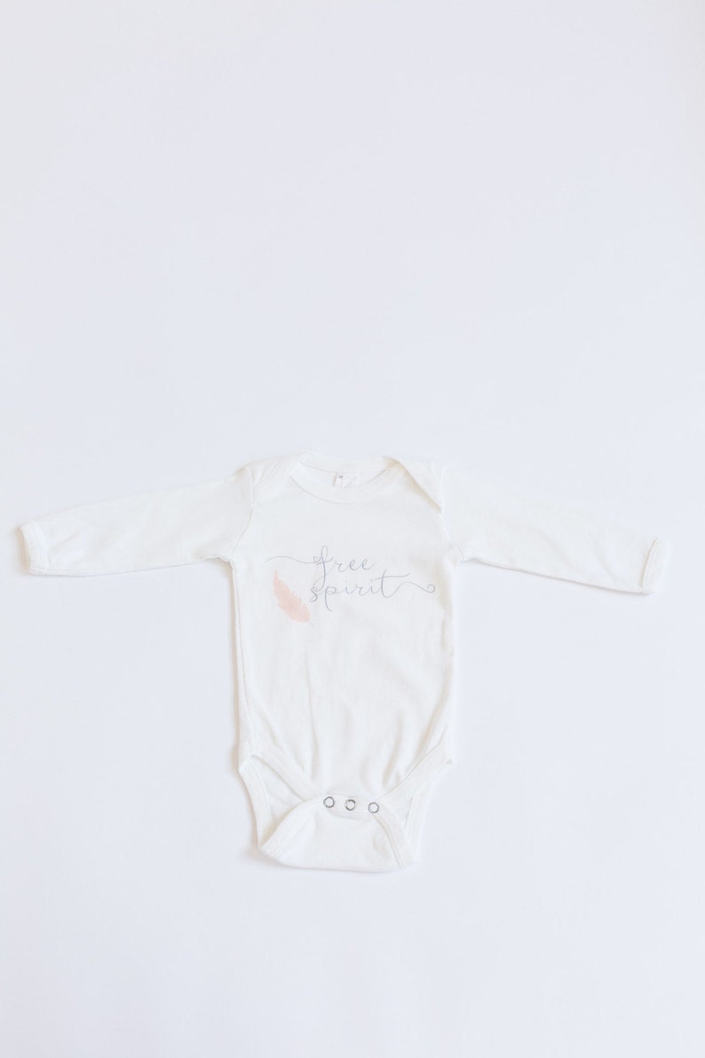 Kids Shirt Maxandmaekids baby onsie maxandmae Baby Bodysuit Free Spirit bodysuit