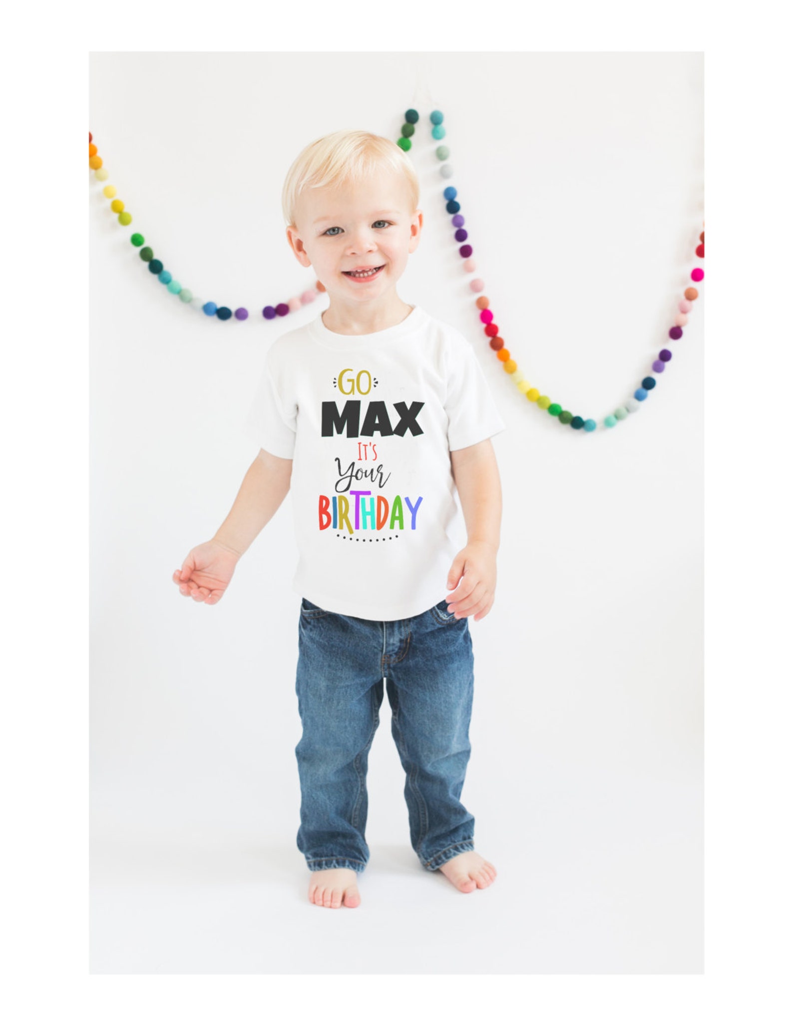 Kids Birthday Shirt Custom Shirt Kids Customized Shirt Max Etsy
