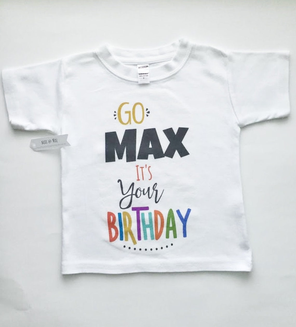 Kids Birthday Shirt Custom Shirt Kids Customized Shirt Max Etsy