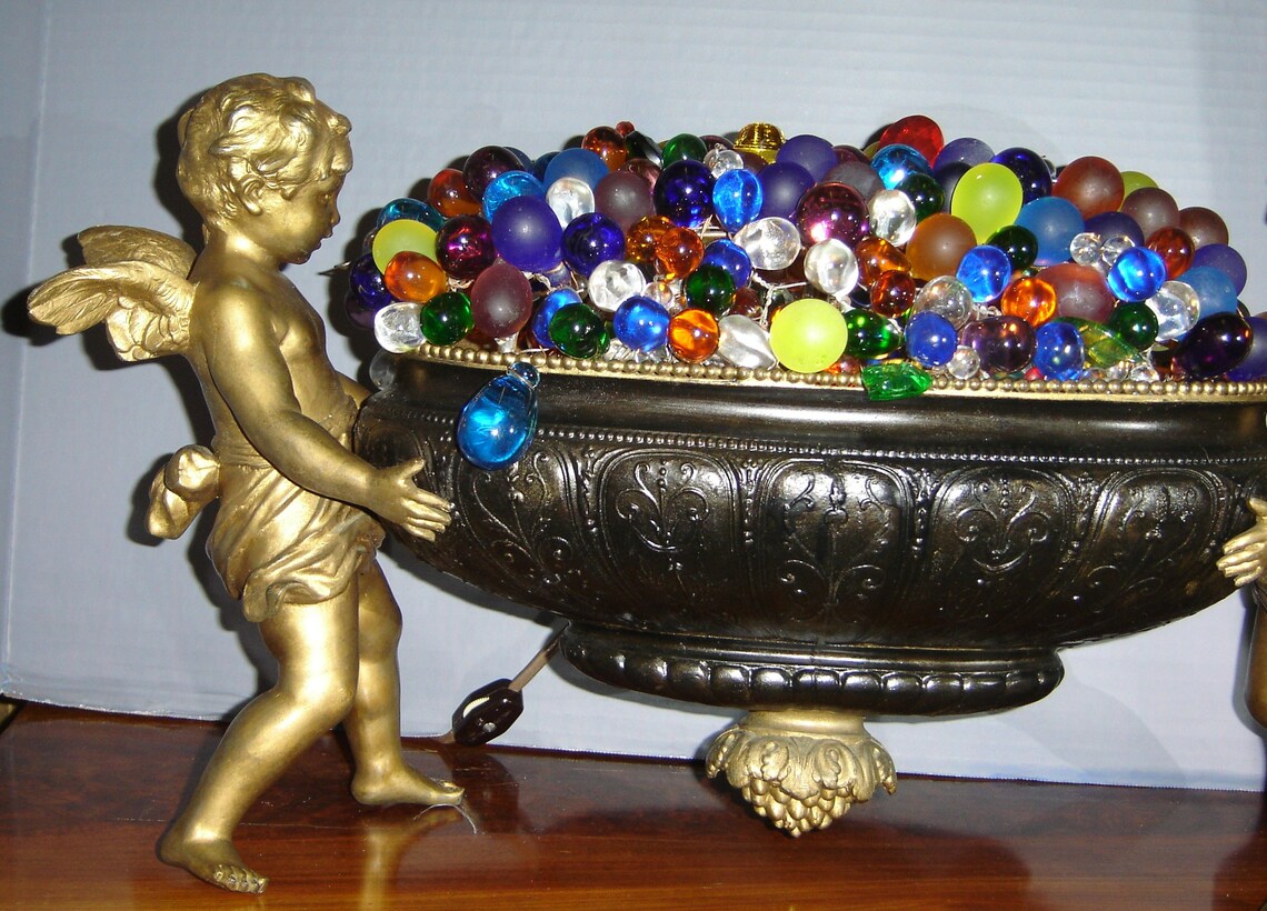 Exceptional Antique Czechoslovakia Czech Bohemian Large Beaded image 2