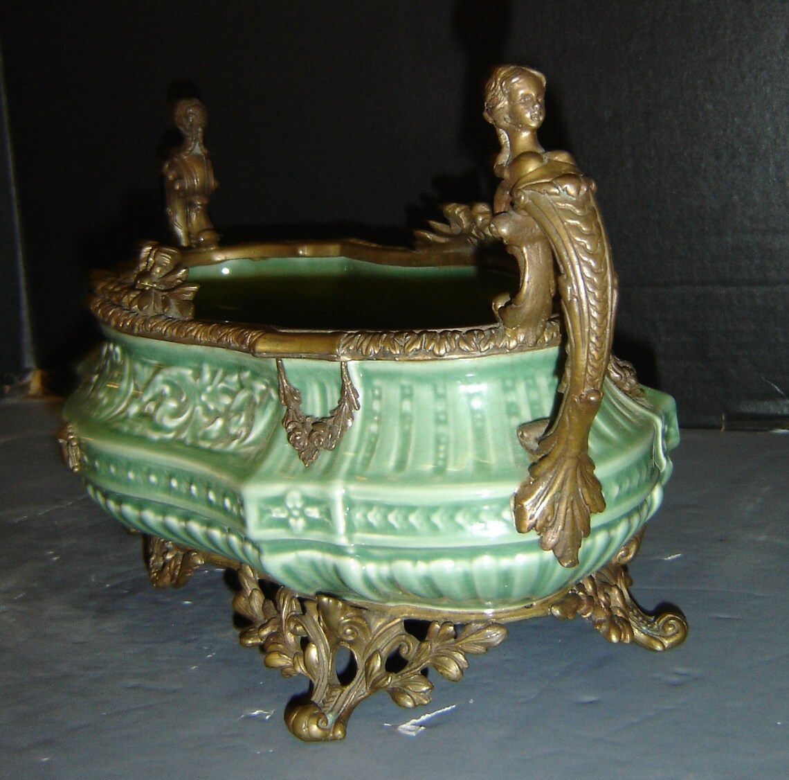 Exceptional Antique Chinese Bronze Mythology Figural Nude Lady image 4