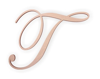 Cursive Letter T Etsy