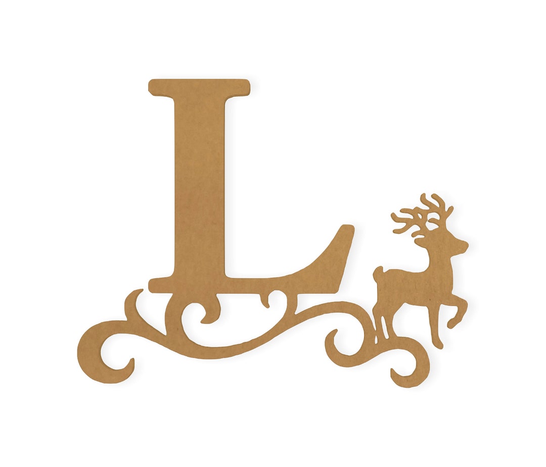 Cardboard Monogram Letter: Large Size for Front Door or Wall ...