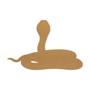 Arte de parede de cobra, cobra, decoração de répteis, papelão de qualidade, pronto para pintar