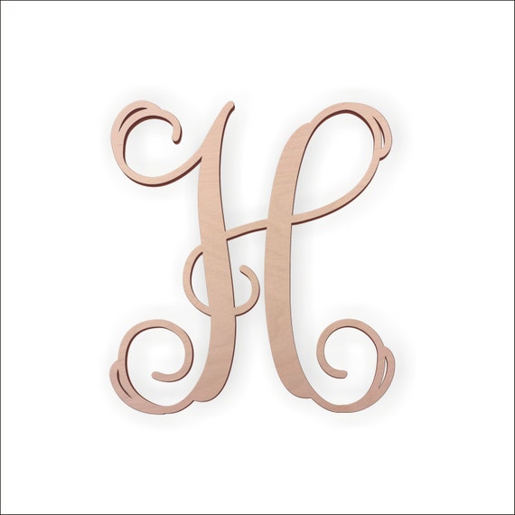 Monogram for Wreath Letter h Home Decor Great Etsy