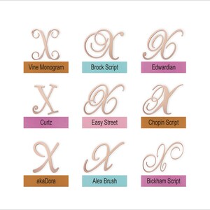 Personalized Wooden Monogram X, Custom Wood Letter, Nursery Decor, Housewarming Gift, Paintable Birch MDF Craft