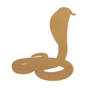 Arte de parede de cobra, cobra, decoração de répteis, papelão de qualidade, pronto para pintar