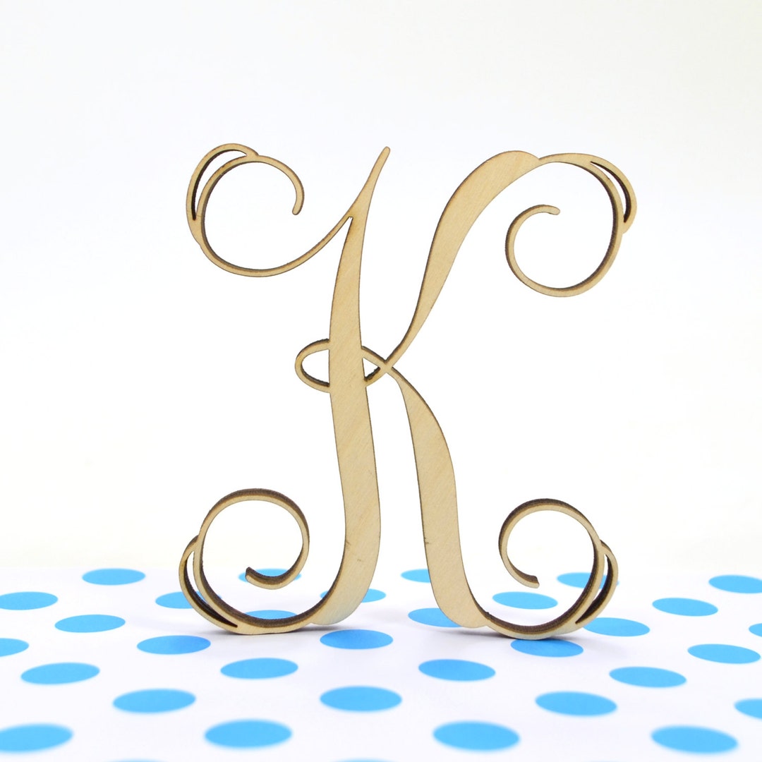 Monogram for Wreath Letter k Home Decor, Great Gift, Door Hanger or