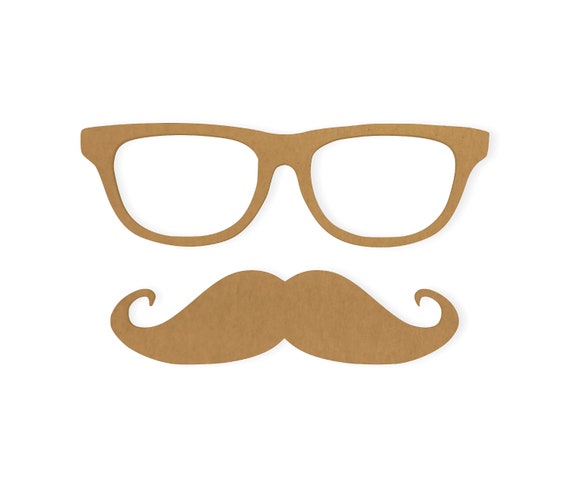 Glasses with mustache hanging hotsell