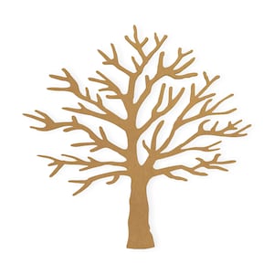 Forma de árbol: recorte, decoración del hogar, cortado de cartón de calidad, disponible de 5 a 42 pulgadas de alto