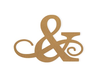 Wedding Ampersand Cutout - Paintable Cardboard DIY Decor