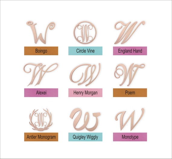 Wedding Cake Topper Letter W Unfinished Wooden Etsy