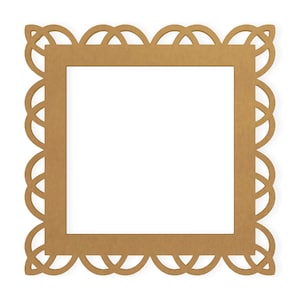 Marco cuadrado decorativo, recortado, arte de pared, decoración del hogar, colgante de pared, cortado de cartón de calidad, disponible de 5 a 42 pulgadas