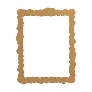 Marco nublado, recortado, arte de pared, decoración del hogar, colgante de pared, cortado de cartón de calidad, disponible de 5 a 42 pulgadas