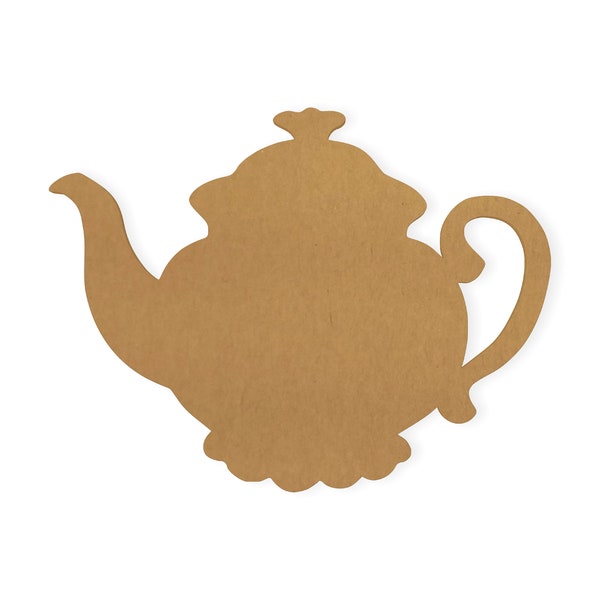 Teapot, Cut Out, Wall Art, Home Decor, Wall Hanging, Cut From Quality Cardboard, Available from 5 to 42 Inches