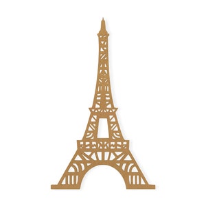 Torre Eiffel, recortada, arte de pared, decoración del hogar, colgante de pared, cortada de cartón de calidad, disponible de 5 a 42 pulgadas