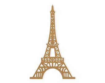 Eiffel Tower Wall Hanging: Laser Cut Cardboard - DIY Decor