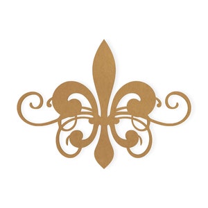 Fleur de lis- Recortado, Arte de pared, Decoración del hogar, Colgante de pared, Cortado de cartón de calidad, Disponible de 5 a 42 pulgadas