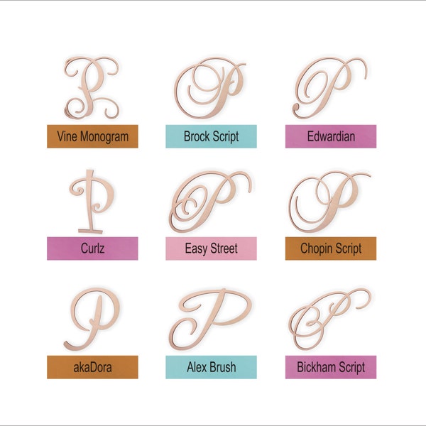 Wooden Letter P Etsy