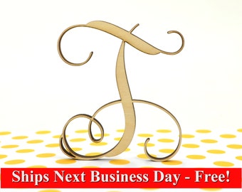 Script letter t | Etsy