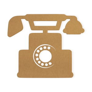 Telefone VinGift Tage, recorte, arte de parede, decoração de casa, suspensão de parede, corte em papelão de qualidade, disponível de 5 a 42 polegadas