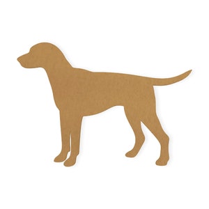 Black Lab - Recorte de perro, arte de pared de Laborador, decoración del hogar, colgante de pared, cortado de cartón de calidad, disponible de 5 a 42 pulgadas